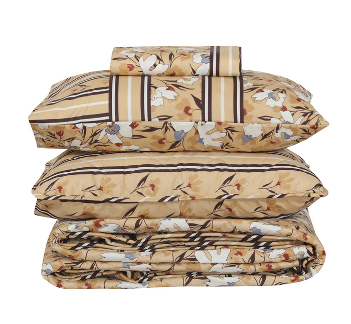 Quilted Comforter Set 6 Pcs Design 956 - Nishat Creative Store