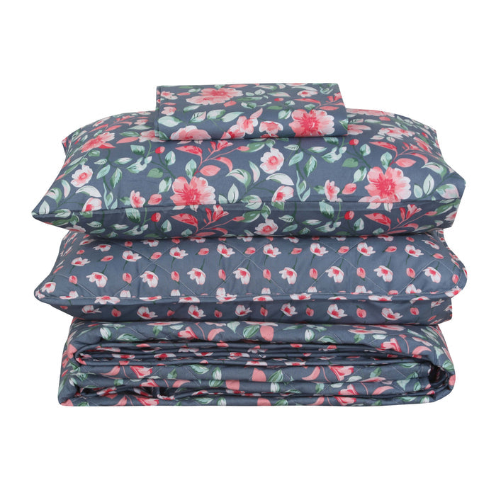Quilted Comforter Set 6 Pcs Design 957 - Nishat Creative Store