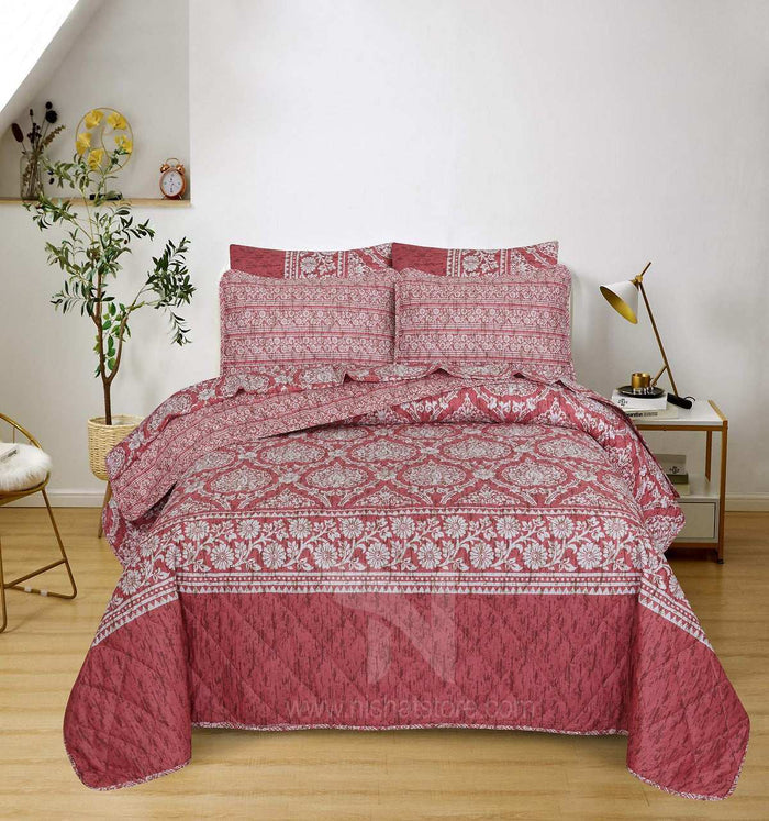 Quilted Comforter Set 6 Pcs Design 976 - Nishat Creative Store