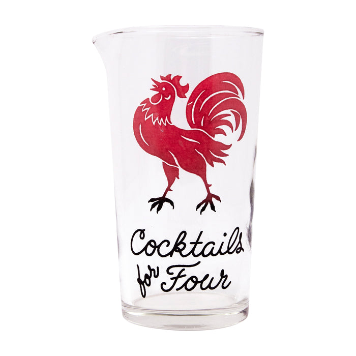 Vintage Red Rooster Cocktail Pitcher Set Pitcher | The Hour Shop
