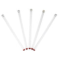 Vintage Red Tip Clear Glass Stirrers | The Hour Shop