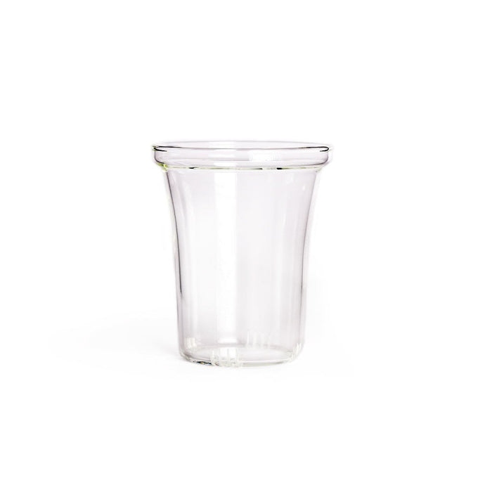 Trendglas glass drop in tea strainer on white background