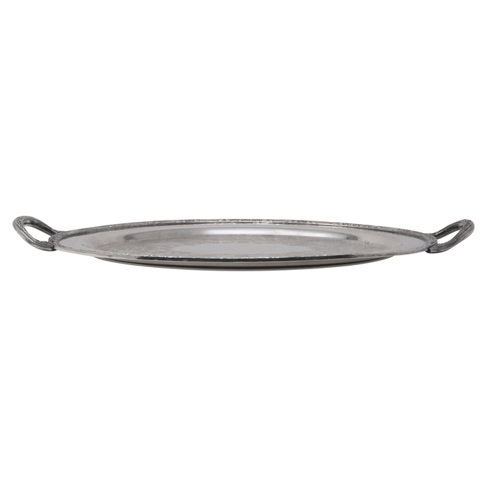 Vintage Rogers & Bro. Silver Plate Serving Tray Side View | The Hour Shop
