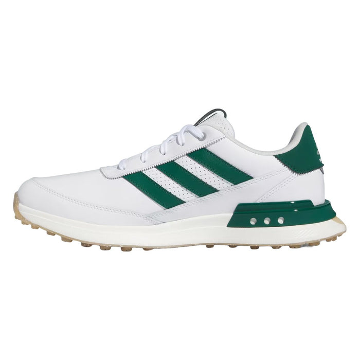 Adidas S2G Leather 24 Spikeless Golf Shoes Cloud White/Collegiate Green/Gum - 24 Men