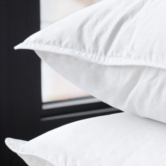 Santa Barbara 289TC White Goose Down Pillow, view 2 - Mattress Miracle Brantford