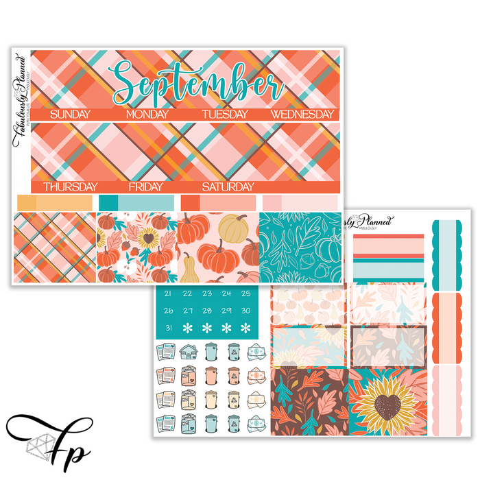 September Monthly Kit 7x9 Planner