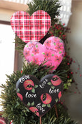 Set of 3 Valentines Day: Metal Hearts