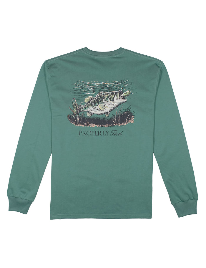 Set The Hook LS Marine Green