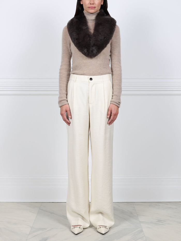 Shearling Shawl Collar