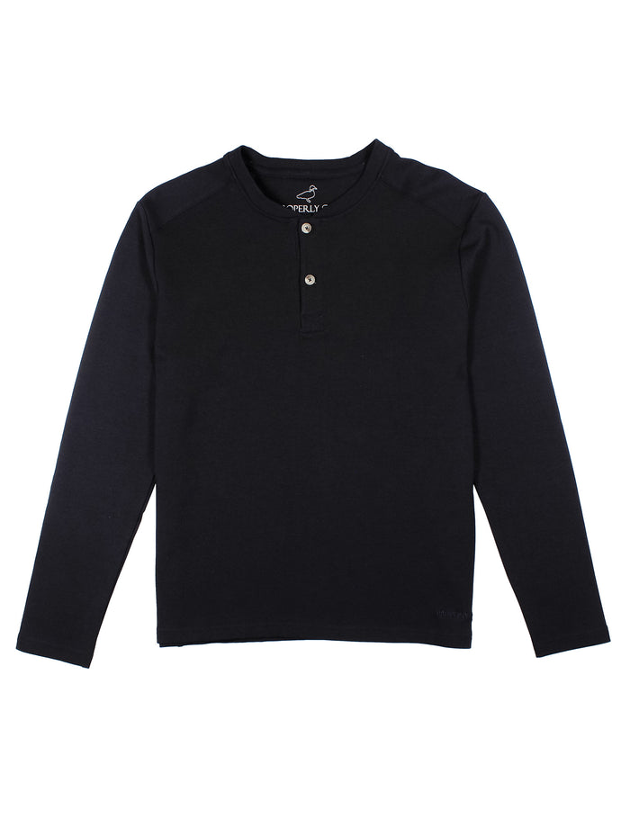 Shoreline Henley LS Midnight