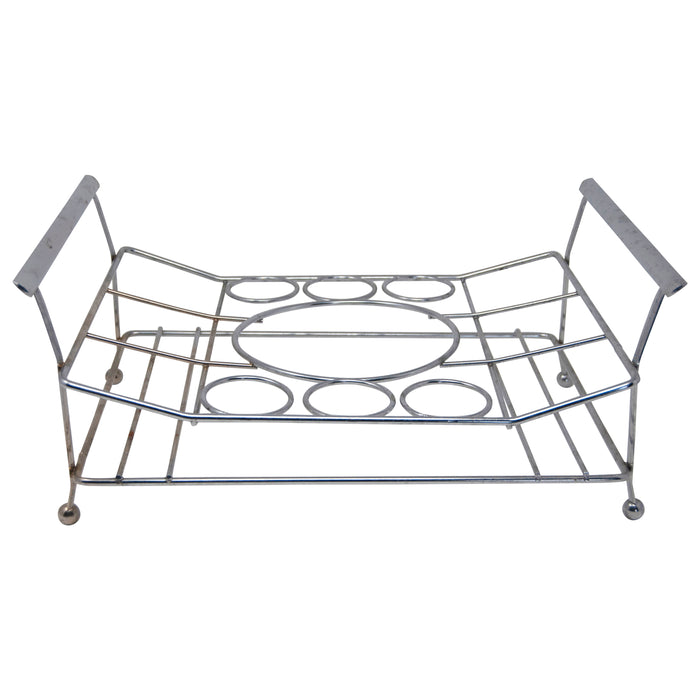 Vintage Silver Ice Bucket & Glasses Slot Caddy | The Hour Shop