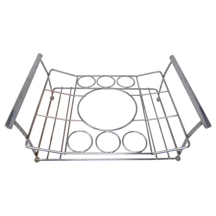 Vintage Silver Ice Bucket & Glasses Slot Caddy Top | The Hour Shop
