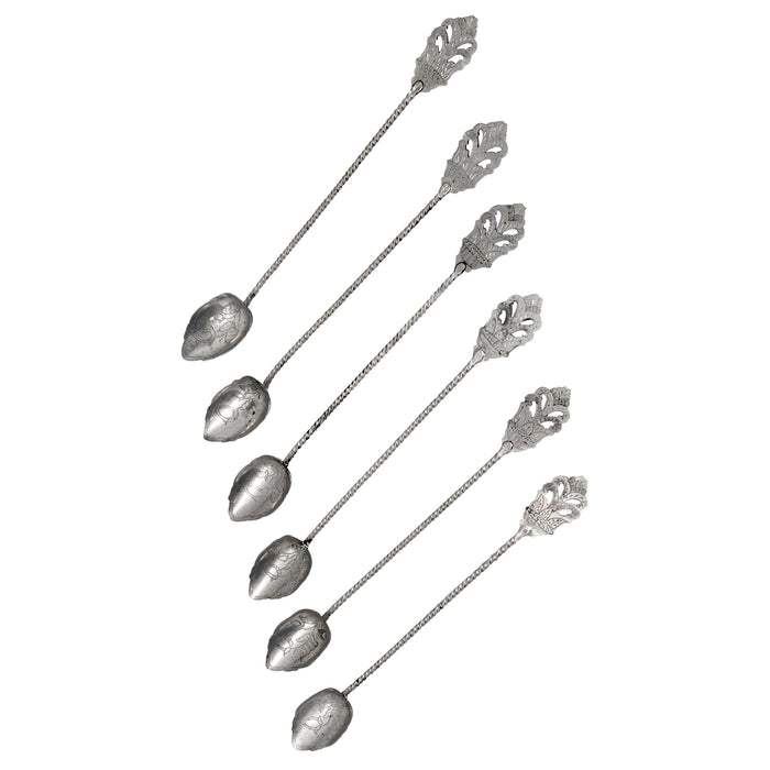 Vintage Silver Plate Fanciful Twisted Stir Spoons | The Hour