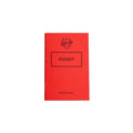 Red mini pocket notebook by Silvine originals on white background