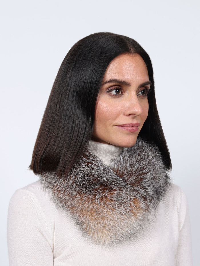 Smooth Fur Headband Convertible to a Scarf