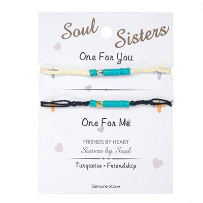 "Soul Sisters" Bracelets - Black/White