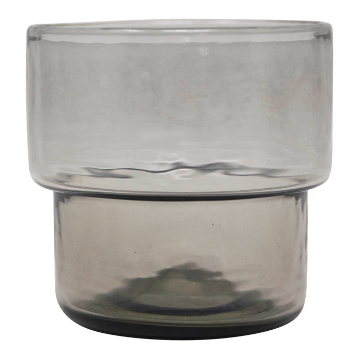 Vintage Stackable Smoke Glass Small Tumbler | The Hour Shop