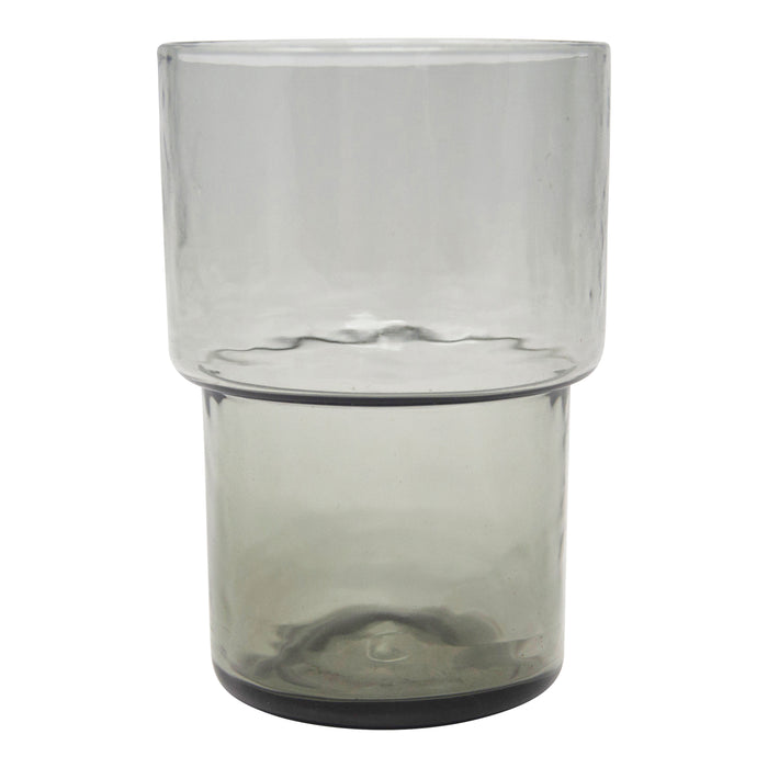 Vintage Stackable Smoke Glass Tumbler | The Hour Shop