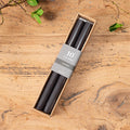 Stone Black Taper Candle