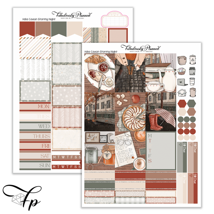 Stormy Night - Hobonichi Cousin Kit