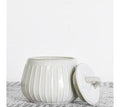 Stripe Jar w/ Lid