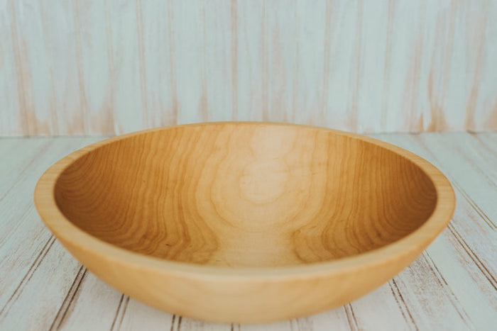 Sugar Maple Wood Bowl, 15"