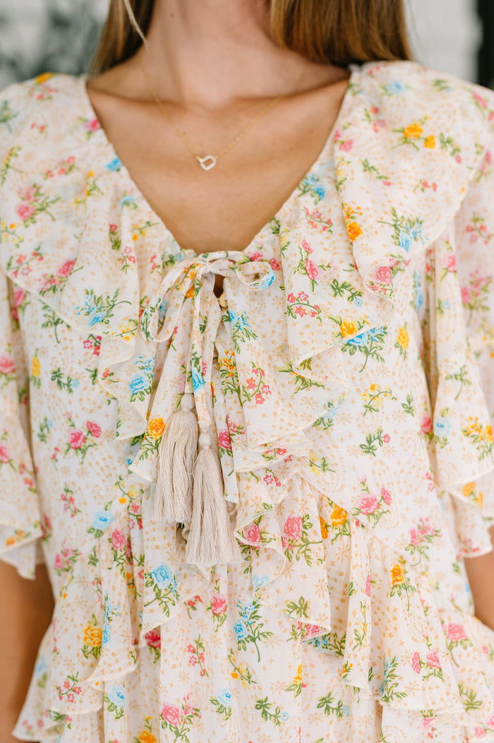 Sweet Escape Boho Floral Dress