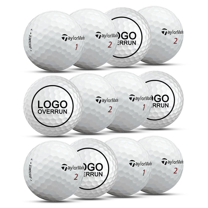 TaylorMade Distance + Golf Balls (Logo Overrun - 4 Dozen)