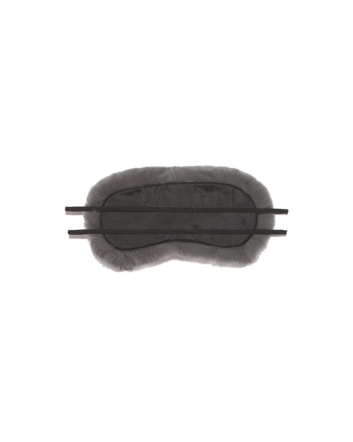 Fur Eye Mask in Grey | Pologeorgis
