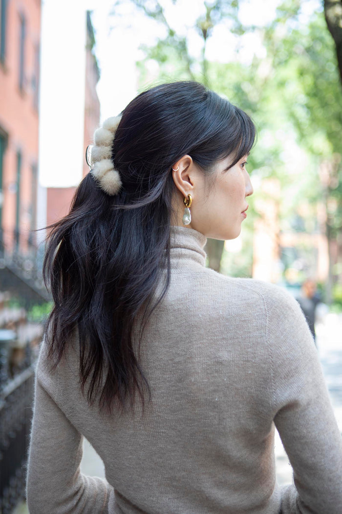 Mink Hair Clip | Pologeorgis