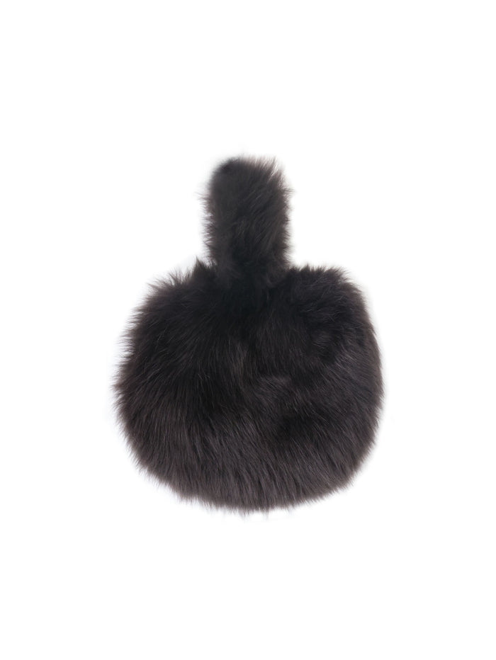 The Meow Mini in Chocolate Toscana Shearling