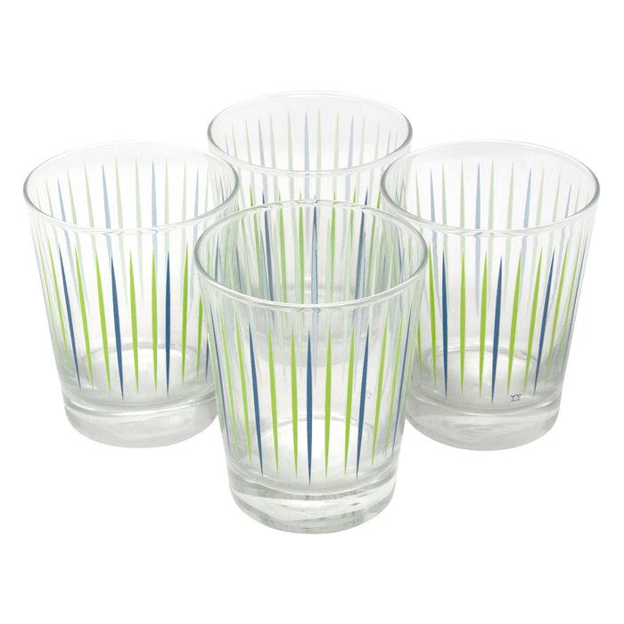 The Modern Home Bar Pick Me Blue and Green Old Fashioned Glass