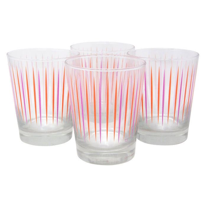 The Modern Home Bar Pick Me Orange and Pink Old Fashioned Glass