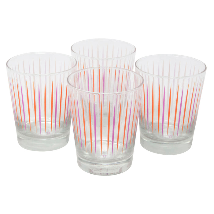 The Modern Home Bar Pick Me Orange and Pink Old Fashioned Glasses | The Hour Shop