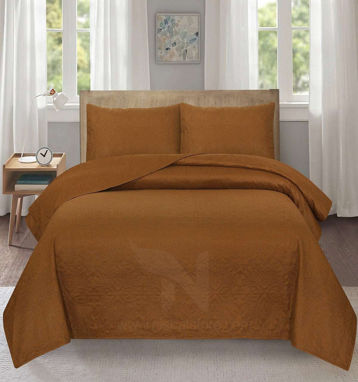 Ultrasonic Quilted Bedspread 3 PCS Design  119 - Nishat Creative Store