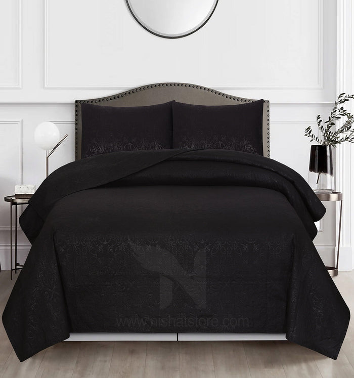 Ultrasonic Quilted Bedspread 3 PCS Design  120 - Nishat Creative Store
