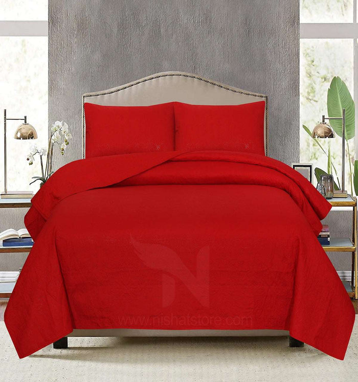 Ultrasonic Quilted Bedspread 3 PCS Design  123 - Nishat Creative Store