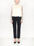 Upcycled Ivory Shearling Vest