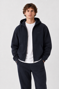Veste zippée oversize à capuche Bleu nuit Vahe