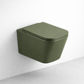 Solid Wall Hung WC Matt Green - Matte Green Wall Hung Toilet Pakistan - Aqua Bath
