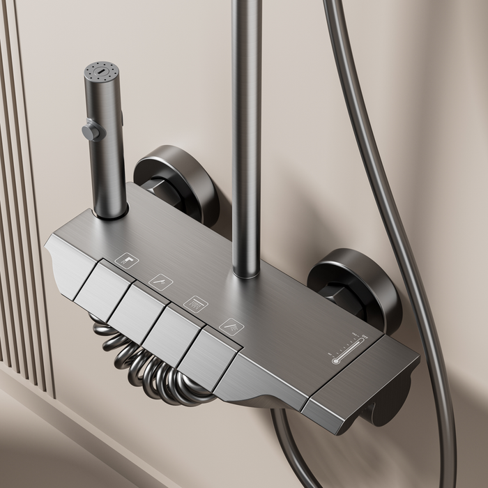 Wall Mounted Shower Set - SSB-WZ-2 - Grey