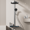 Wall Mounted Shower Set Grey - Designer Shower Set Pakistan - Aqua Bath