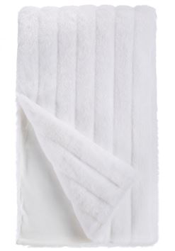 White Mink Faux Fur Throw 60”x72”