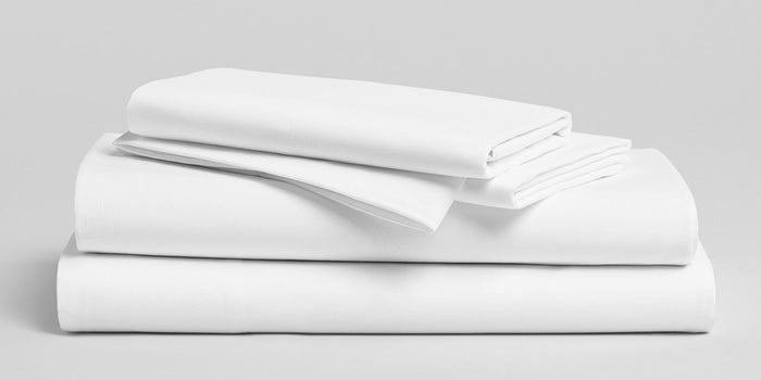 UltraLux White Cotton Blend Sheet Set - 600 thread count luxury bedding